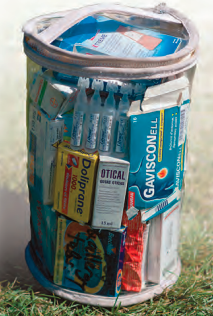 Instead of groping blindly, see, target, and extract from a see-through bag.