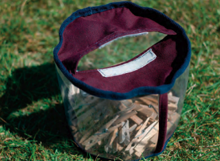 Instead of groping blindly, see, target, and extract from a see-through bag.