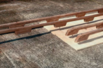 With this technique, Ferman was able to refinish his grabrails using no masking tape and without having to clean the deck afterward.