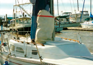 A man standing on a boat