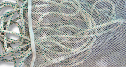 The trick to washing rope is to put it in a bag.