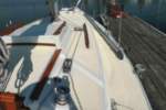 Indecision’s deck looks like new. A closer look reveals the detail Stephen and Mary put into the project.
