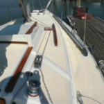 Indecision’s deck looks like new. A closer look reveals the detail Stephen and Mary put into the project.