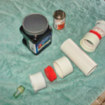 Most of the parts needed to make a filter can be acquired at a well-stocked home-improvement store. Bob used hose adapters he found in his spare-parts bin, which is why one is brass and one PVC.