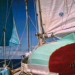 Aboard the McBrides’ 34-foot Creekmore, Eurisko, the sails are used for sailing, so it puzzles her crew when others see them as a distress signal.