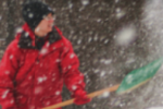 Someone shoveling snow