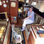 Barb Shroeger and Ellie May find Sundew’s refurbished cabin to their liking.