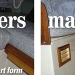 When air cannot circulate inside interior compartments, moisture builds up and mold grows. Dan solved the dead air problem by fitting louvered vents.