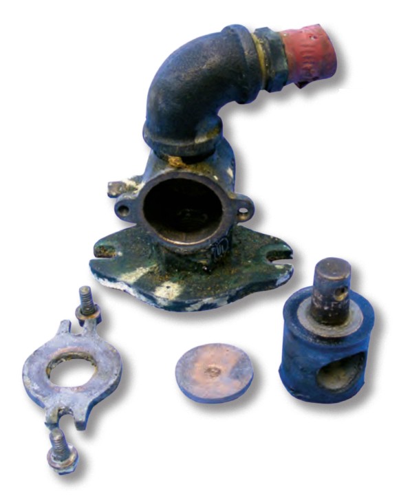 The cylindrical rubber plug in the old Groco SV-type seacock had seized solid.