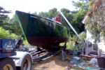Carl is putting together his cruising boat, Destiny, in rural New Hampshire.