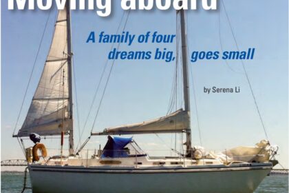 Although at 32 feet Wildest Dream is smaller than they imagined their dream boat would be Serena and Tig have found her to be everything they need right now.