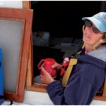 woman on a sailboat