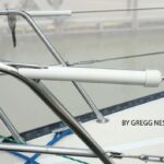 A rigid cover over a lifeline turnbuckle protects sails against chafe and from being snagged by cotter pins or rings.