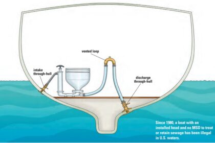 Since 1980, a boat with an installed head and no MSD to treat or retain sewage has been illegal in U.S. waters.