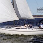 Bob and Cyndi Barclay’s Wind Dancer is a fine example of the Catalina 34, a handsome boat with pleasing proportions.