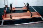 With his combination of clamps, Dave was able to put the squeeze on three edges of the table leaf.