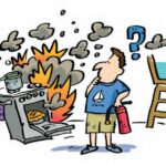 Illustration if kitchen fire
