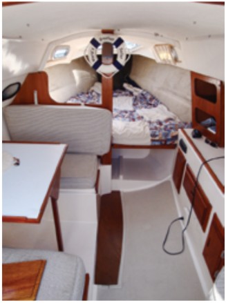The absence of a full main bulkhead opens up the interior to light and good ventilation.