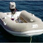 In July 2010, floating behind Cormorant at anchor in Paros, Greece, the dinghy still looks great.