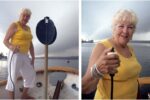 Jan can move about the foredeck and watch the anchor rode while she operates the windlass with the pendant switch.