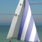 John Vokaty and his daughter Judy in Poise demonstrate the Westerly Centaur’s light-air sailing prowess on Lake Michigan.