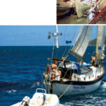 In 1974, Westsail Corp. opened a production facility in North Carolina, above, to help meet the booming demand. The Westsail 32, below, wasn’t fast (its nickname was the Westsnail 32), but with its heavy displacement, low freeboard, and full keel, it is an eminently seaworthy design. And with a long waterline, it does get moving nicely in a stiff breeze. In 1973, the base price of a Westsail 32 was $29,950.