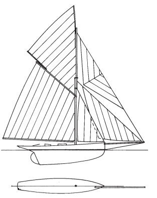 The Scottish cutter, Madge, is a fine example of the cutter yacht. She sailed very successfully against her American contemporaries on Long Island Sound in 1881.