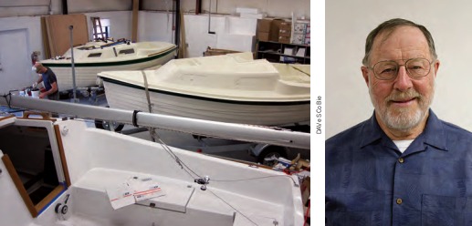 Matt Thaler mixes mysterious goos in a shop full of Sage 17s in various stages of assembly, far left. Jerry Montgomery, near left, is the sage behind the Sage 17.