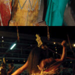 The sound of drums, at right, drew Heather and friends to witness a spectacle of music and dance, below.