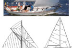 Rob Mazza’s Corvette, Trillium IV, is an example of a CCA keel/centerboarder. Rob traces her origins to the 1885 America’s Cup defender, Puritan, at left on facing page, although somewhat evolved, at right on facing page.