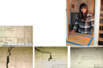 From the first drawing to the built interior is a path with many turns. The scale rule, top of facing page, showed dimensions and “Elmo,” Carl’s articulating model, bottom of facing page, helped him and his family visualize spaces, but the mock-up, as Carl’s daughter Lauren shows, allowed them to experience the layout in 3-D, at left.