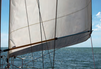 Clarence’s light-duty, low-cost whisker pole is just the ticket for holding out the genoa when running in light winds.