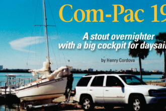 Dan and Laurie Snook prepare to launch their Com-Pac 19, See (sic) Snook so she can take them on another trailer-sailer adventure.