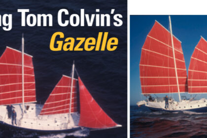 On assignment for Time magazine, Gary found himself aboard Gazelle, a boat that seemed to belong to another time and place, at left and below.