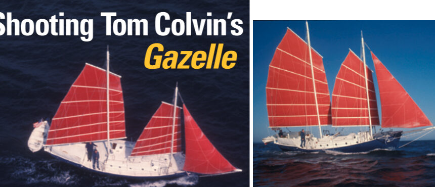 On assignment for Time magazine, Gary found himself aboard Gazelle, a boat that seemed to belong to another time and place, at left and below.
