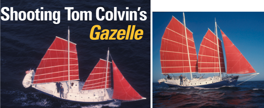 On assignment for Time magazine, Gary found himself aboard Gazelle, a boat that seemed to belong to another time and place, at left and below.