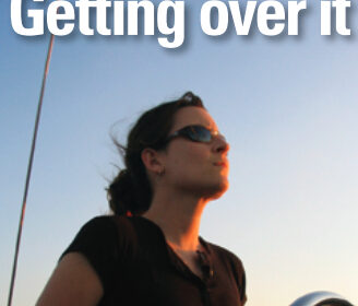 Leah on a dock