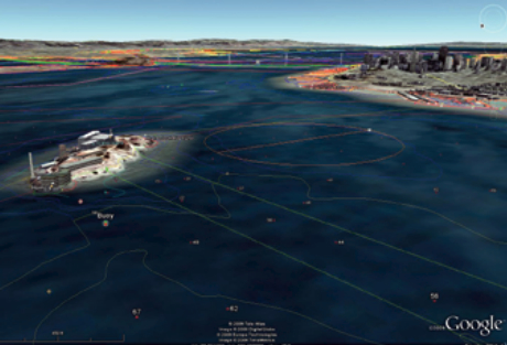 If San Francisco Bay were wreathed in fog, Google Earth would still give you a clear view of Alcatraz and the Golden Gate Bridge.
