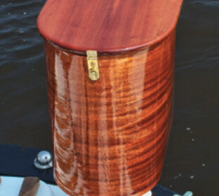 A small outlay in materials and a few hours of labor brought Ken a gas locker that turns heads wherever he sails.