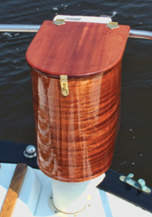 A small outlay in materials and a few hours of labor brought Ken a gas locker that turns heads wherever he sails.