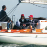 The crew of Tio, a Pearson Invicta 37.5, skippered by cigar-smoking Jack Monteagudo, demonstrates the laid-back nature of good old boat racing.