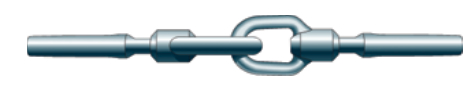 Interlocking eyes – these eyes are used wherever a lifeline makes a sharp bend and at the opposite side of the gate from the pelican hook.