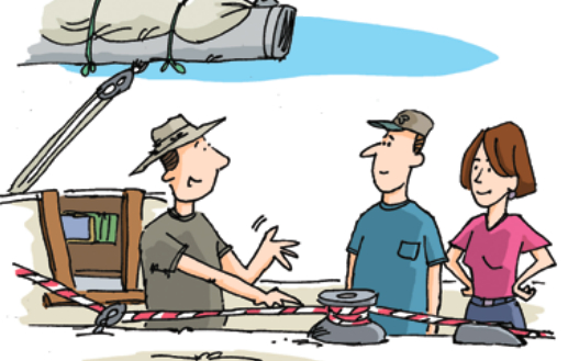Illustration of talking through procedures