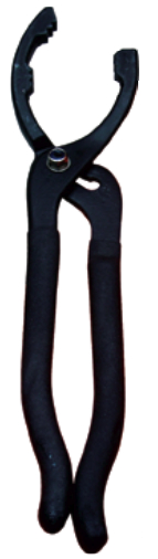Long handles give the oil-filter pliers good leverage and the slip joint allows them to fit a wide range of filter housings.