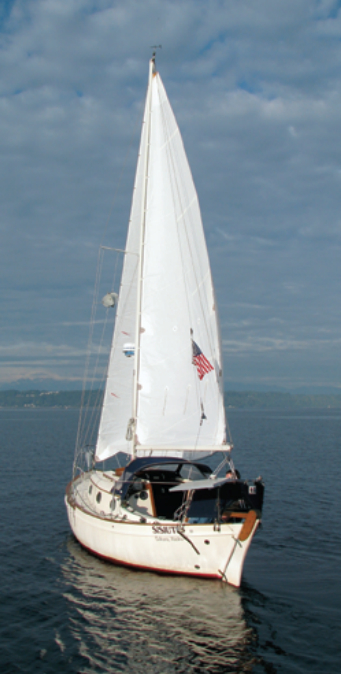 Clean lines and a clean wake — the Pacific Seacraft 25 is a capable pocket cruiser that can take you almost anywhere.