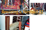 Aaron described the wiring behind the electric panel and in the engine bay as “out of control,” at left. One of the previous owners told him, “It looks like a spastic spider got loose in there.” The engine was in desperate need of repainting and the wiring around it was so chaotic that the decision to remove the engine for accessibility was a no-brainer, below. In any project like this one there will, inevitably, be places that are hard to get to, at left below.