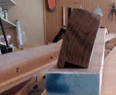 Stephen found a shape that would work for most of the length of the toerail, above.