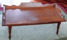 It was somebody’s cast-off, but at $10, the table was a thing of beauty in George’s eyes.