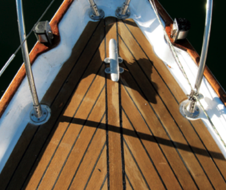 TekDek synthetic teak proved a practical solution to the problems of an aging deck.