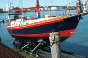 Freshly painted top and bottom, Iron Mistress is ready for sea.